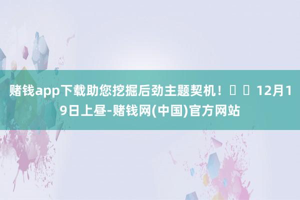 赌钱app下载助您挖掘后劲主题契机！		12月19日上昼-赌钱网(中国)官方网站