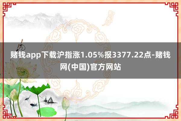 赌钱app下载沪指涨1.05%报3377.22点-赌钱网(中国)官方网站