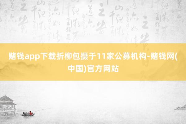 赌钱app下载折柳包摄于11家公募机构-赌钱网(中国)官方网站