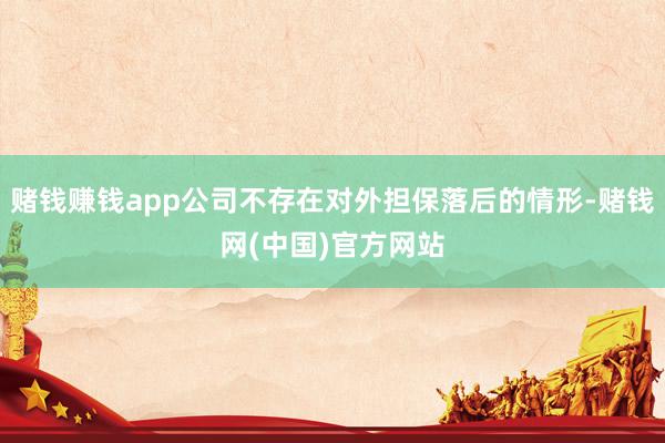 赌钱赚钱app公司不存在对外担保落后的情形-赌钱网(中国)官方网站